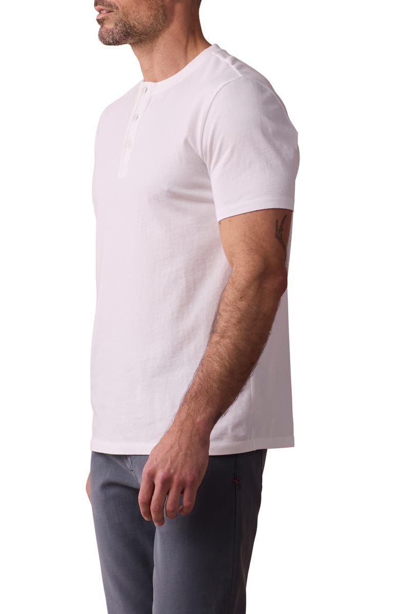 The Normal Brand Henley T-Shirt, Alternate, color, White