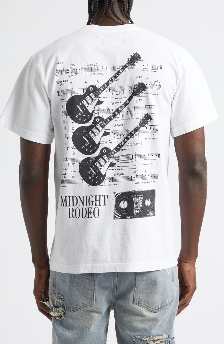 MIDNIGHT RODEO Record Graphic T-Shirt, Alternate, color, White