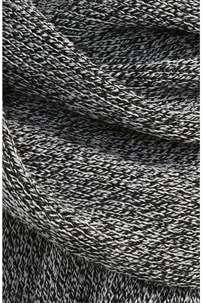 Albas Marled Virgin Wool Scarf, Alternate, color, BLACK
