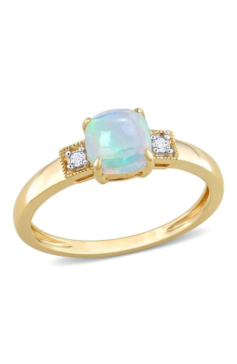 Julianna B. Opal & Diamond Accent Ring 10k, Main, color, Opal