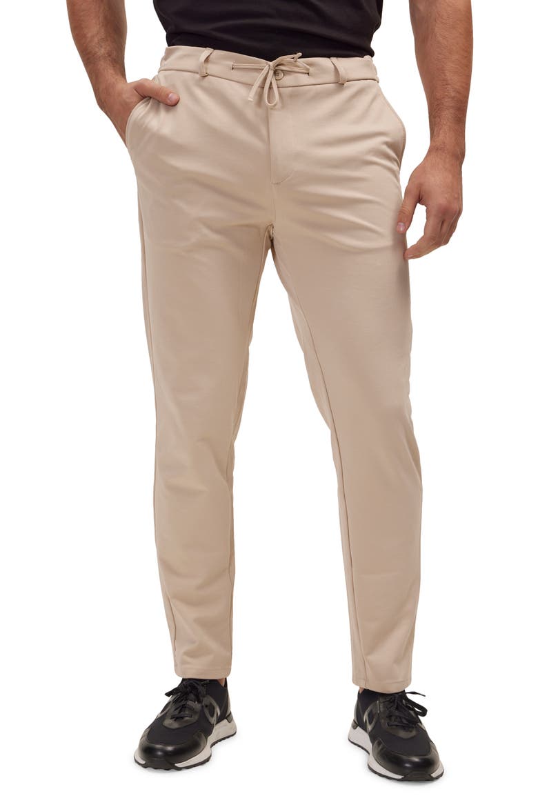 Fitted Casual Pants, Main, color, BEIGE