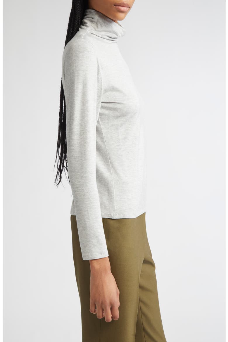 Funnel Neck Sweater, Alternate, color, GREY HEATHER