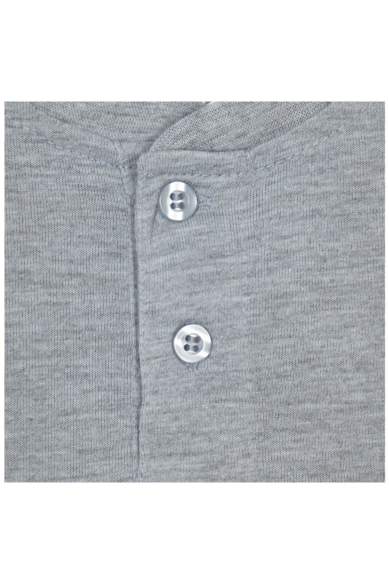Kids' Henley Top & Plaid Pants 2-Piece Pajama Set, Alternate, color, GRAY
