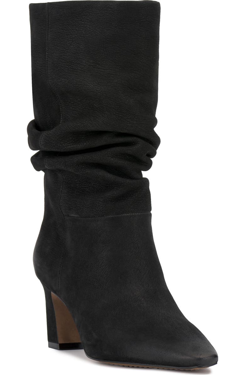 Vince Camuto Skylar Slouch Boot, Main, color, Black Tumbled Suede