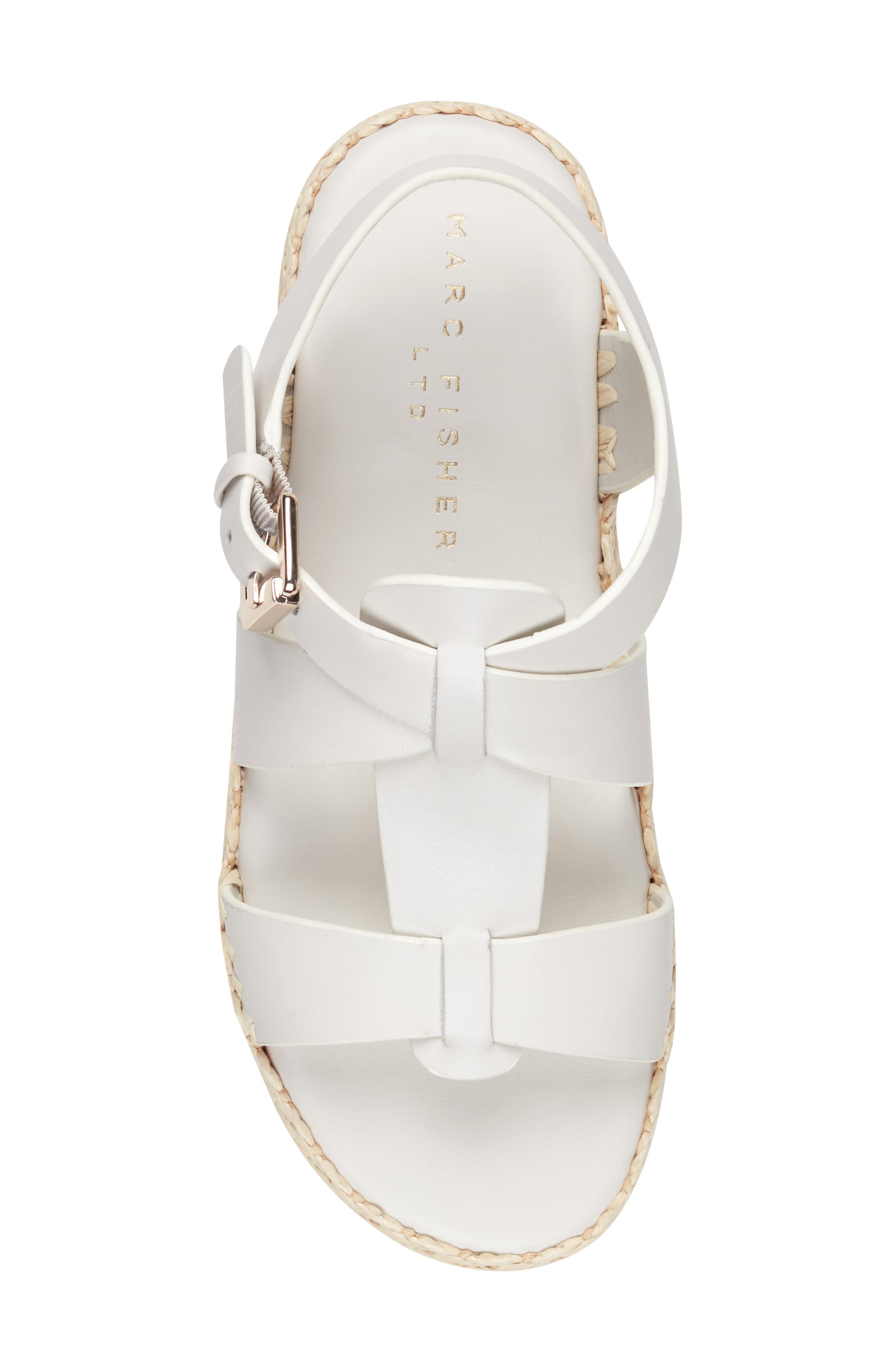 Marc Fisher LTD Elissa Platform Sandal, Alternate, color, Ivory