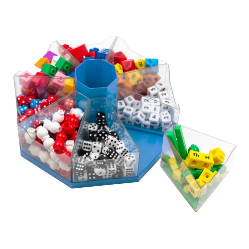 Junior Learning Classroom Caddie Blue 360° Spinning Organizer, 8 Trays In Blue