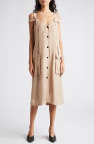 Stine Goya Adriano Button-Up Midi Dress