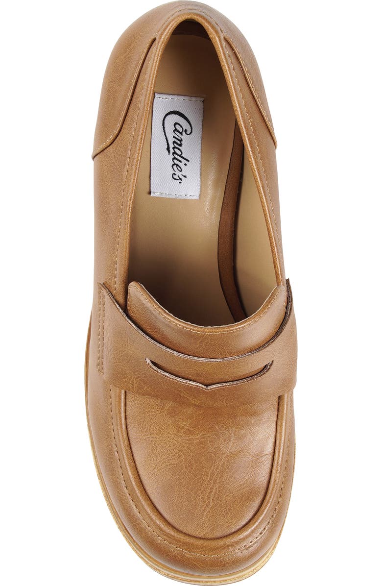 Candie's Ace Platform Pump, Alternate, color, Tan Faux