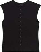Theory Nebul Organic Cotton Button-Up Vest