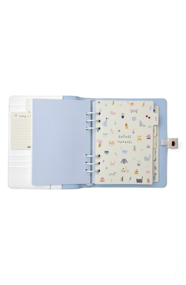 kikki.K Large Leather Planner, Alternate, color, 