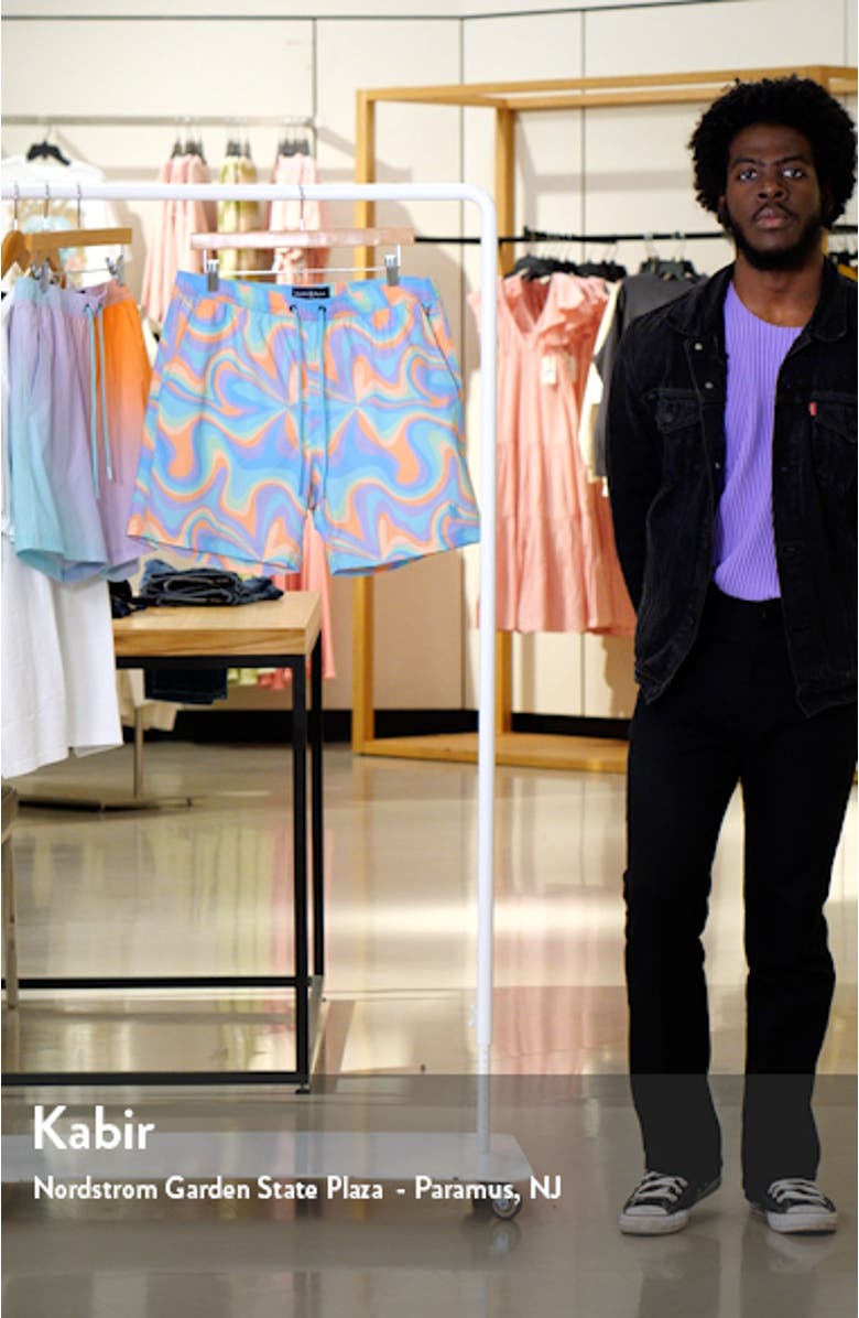 Bloomington Color Swirl Swim Trunks, sales video thumbnail