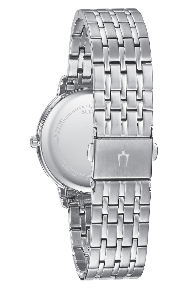 BULOVA Diamond Bracelet Strap Watch, 32mm, Alternate, color, 