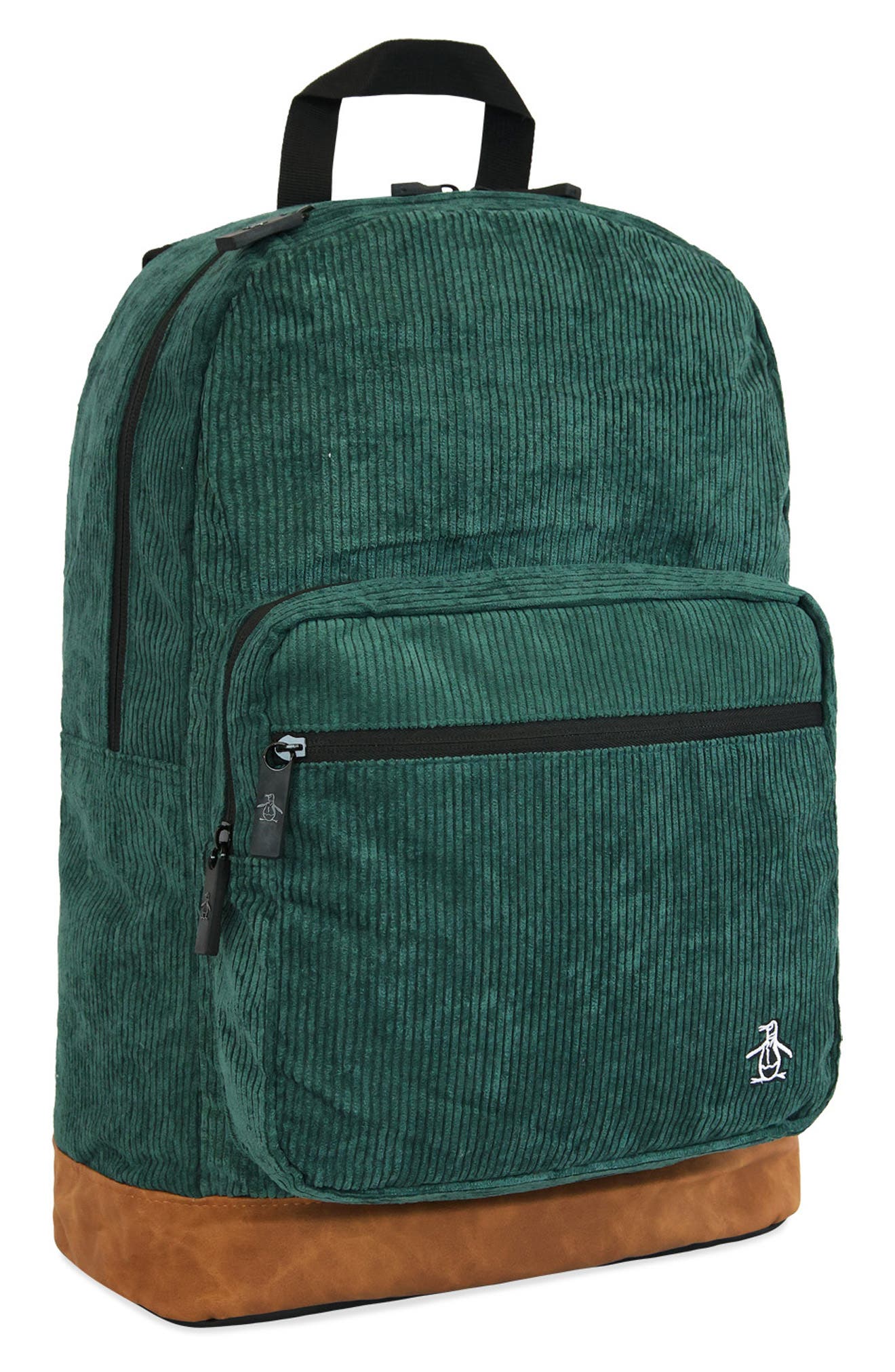 Original Penguin Corduroy Backpack, Alternate, color, Turquiose