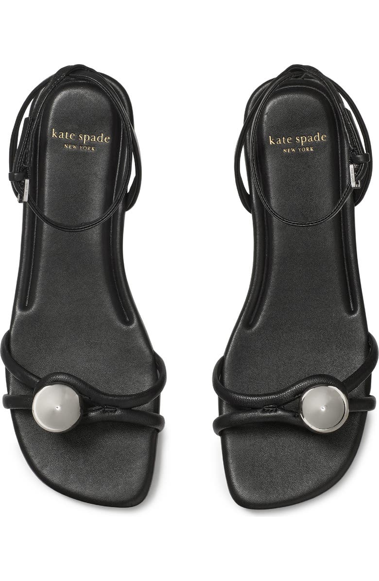 Kate Spade New York harmony ankle strap sandal, Alternate, color, Black