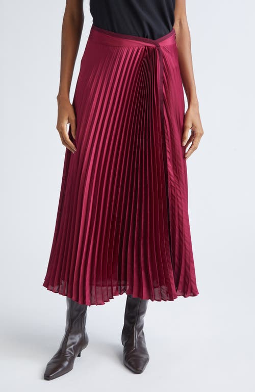 Derek Lam 10 Crosby Liriel Pleated Midi Skirt In Brown