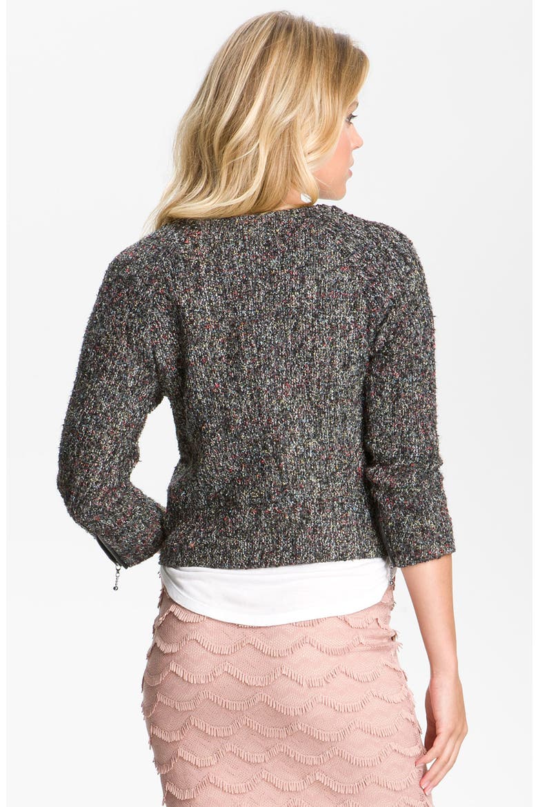Tweed Jacket, Alternate, color, BLACK/ WHITE