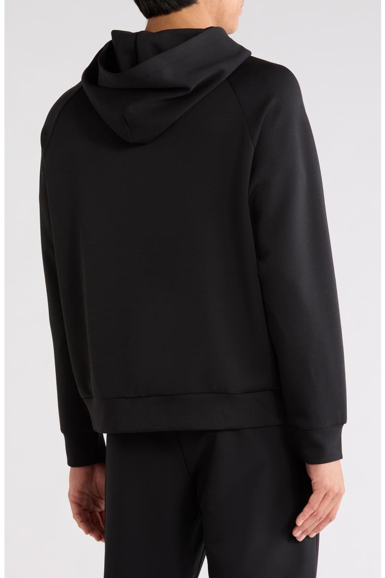 Double Knit Pullover Hoodie, Alternate, color, BLACK