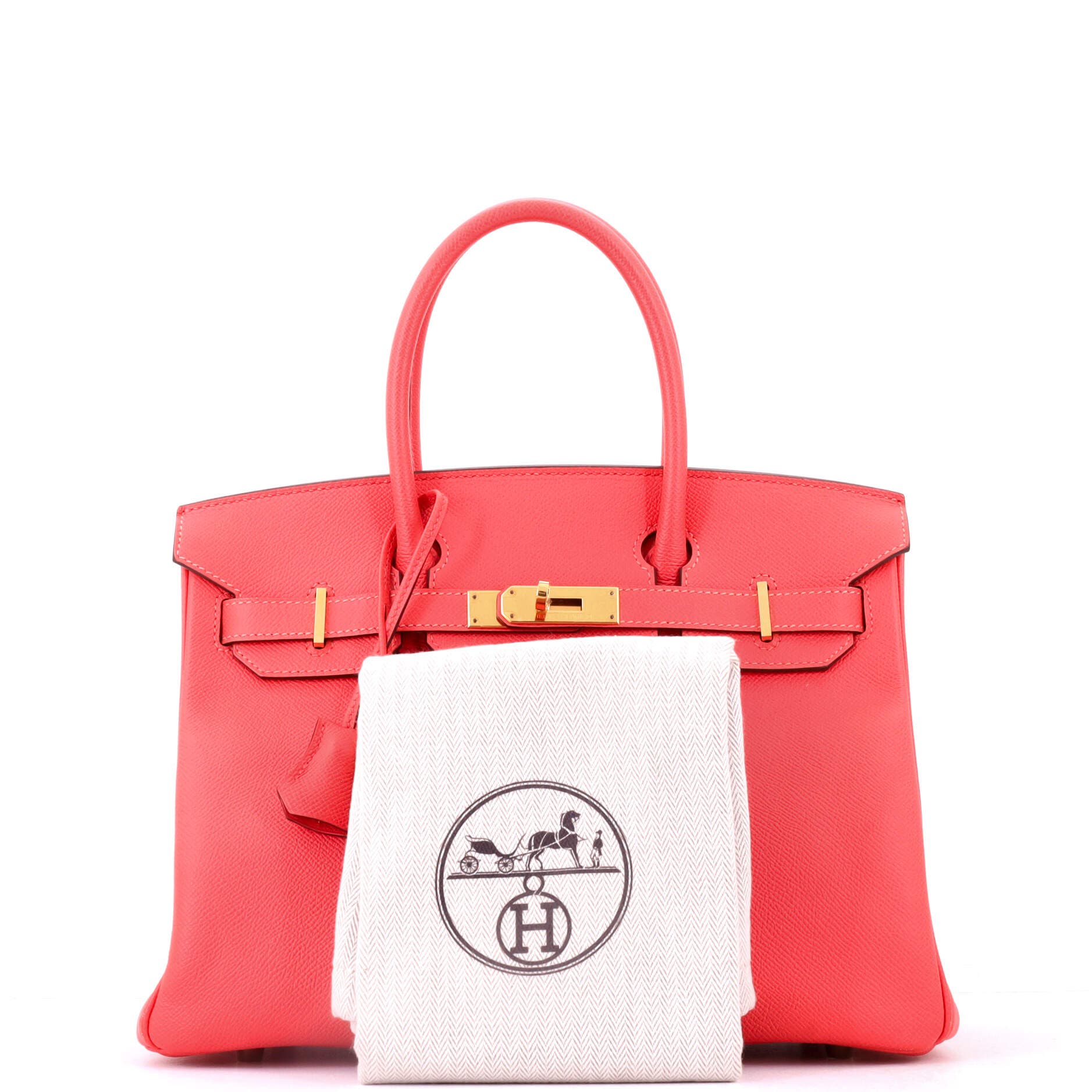 Birkin Handbag Red Epsom with Gold Hardware 30, Alternate, color, Red