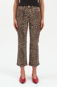 パンツ LEOPARD CRUSH DENIM felim DAZE Shy Leopard Print Kick