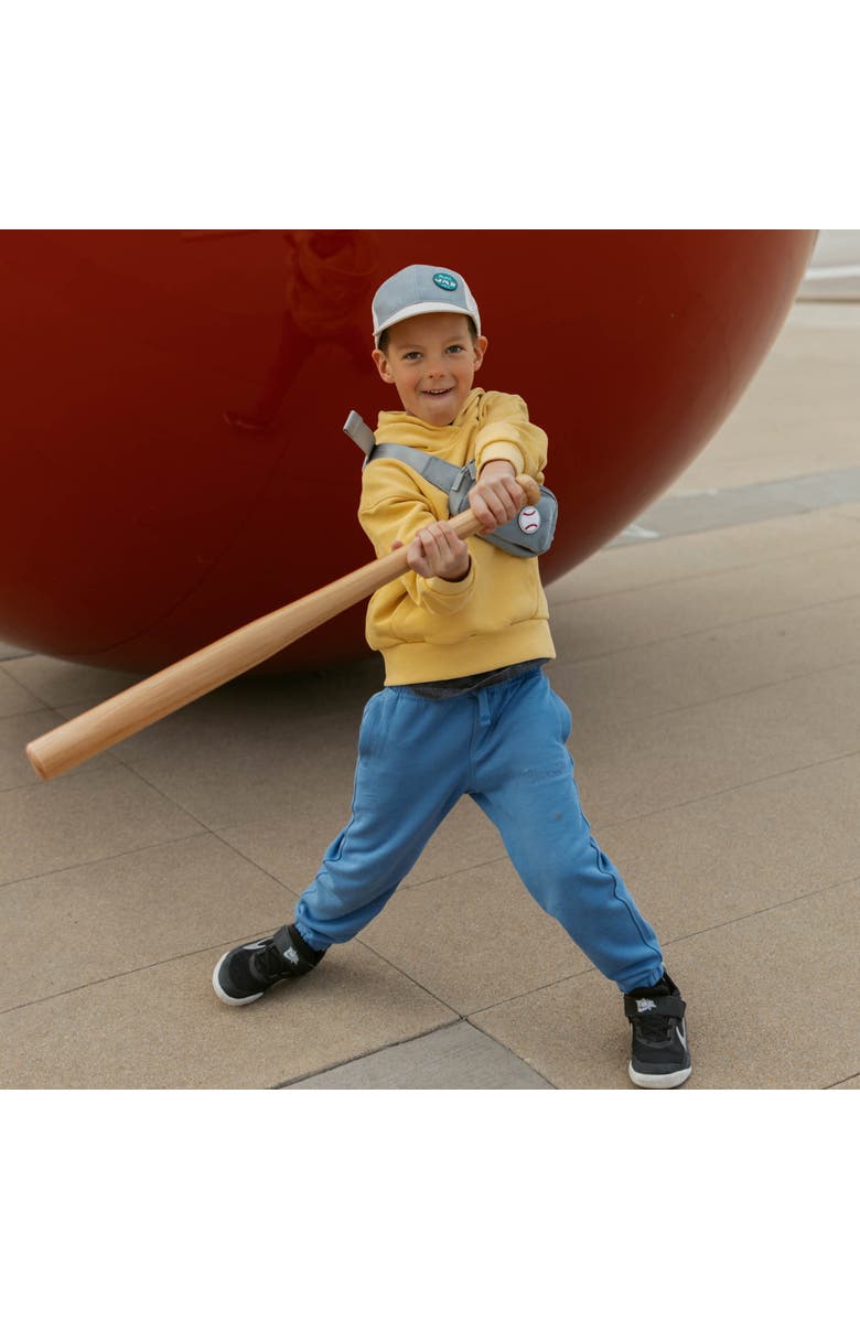 Parker Kids Co. Toddler Ball Cap + Sports Patches, Alternate, color, Peacock