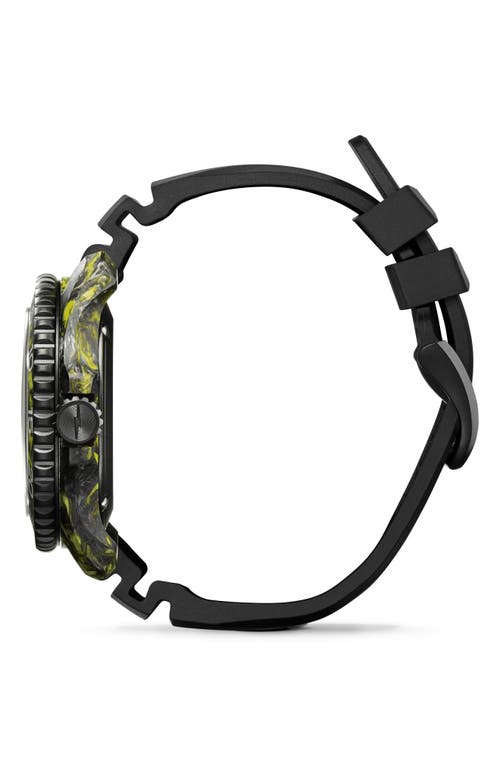 Shinola Monster Forged Carbon Automatic Dive Watch Gift Set, 45mm In Black