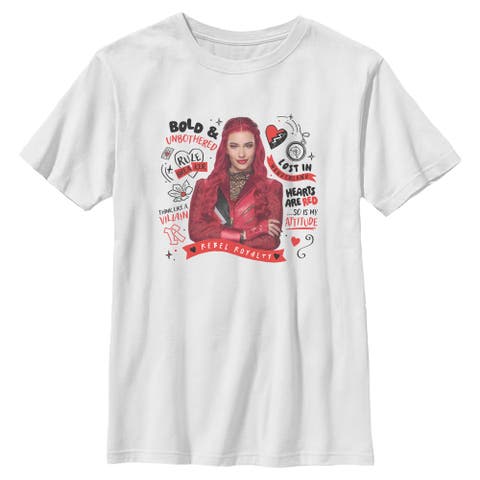 Boy's Descendants Wicked Wonderland Red Rebel Royalty  Graphic T-Shirt