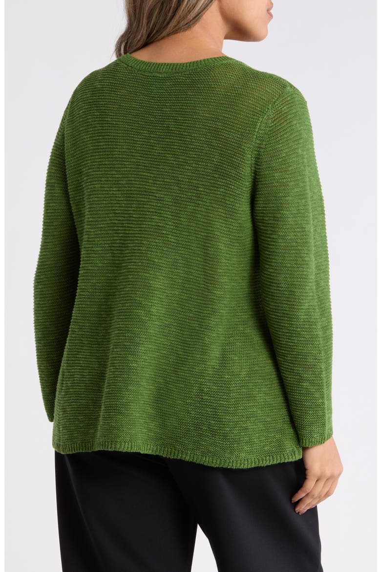 Organic Linen & Organic Cotton Crewneck Sweater, Alternate, color, FIELD