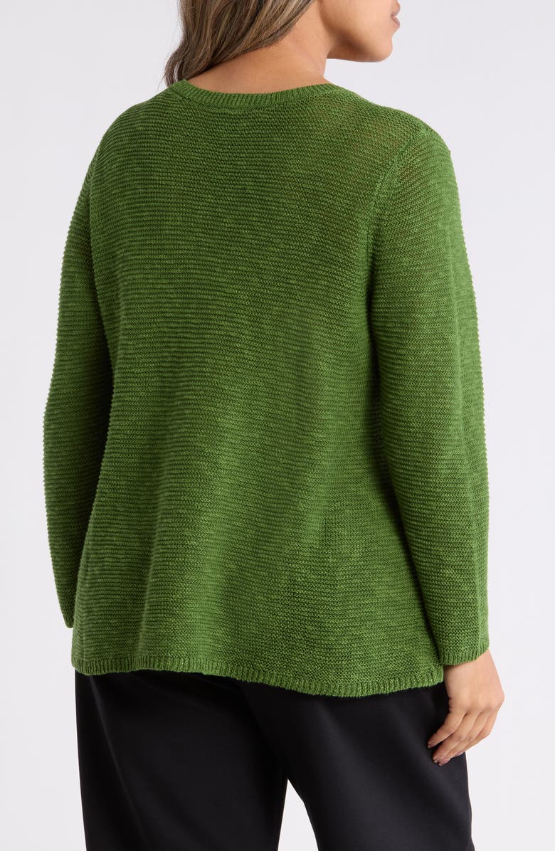Eileen Fisher Organic Linen & Organic Cotton Crewneck Sweater, Alternate, color, Field