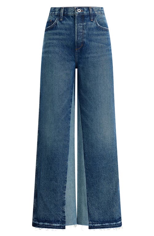 Favorite Daughter The Ollie Release Hem Low Rise Baggy Jeans In Blue