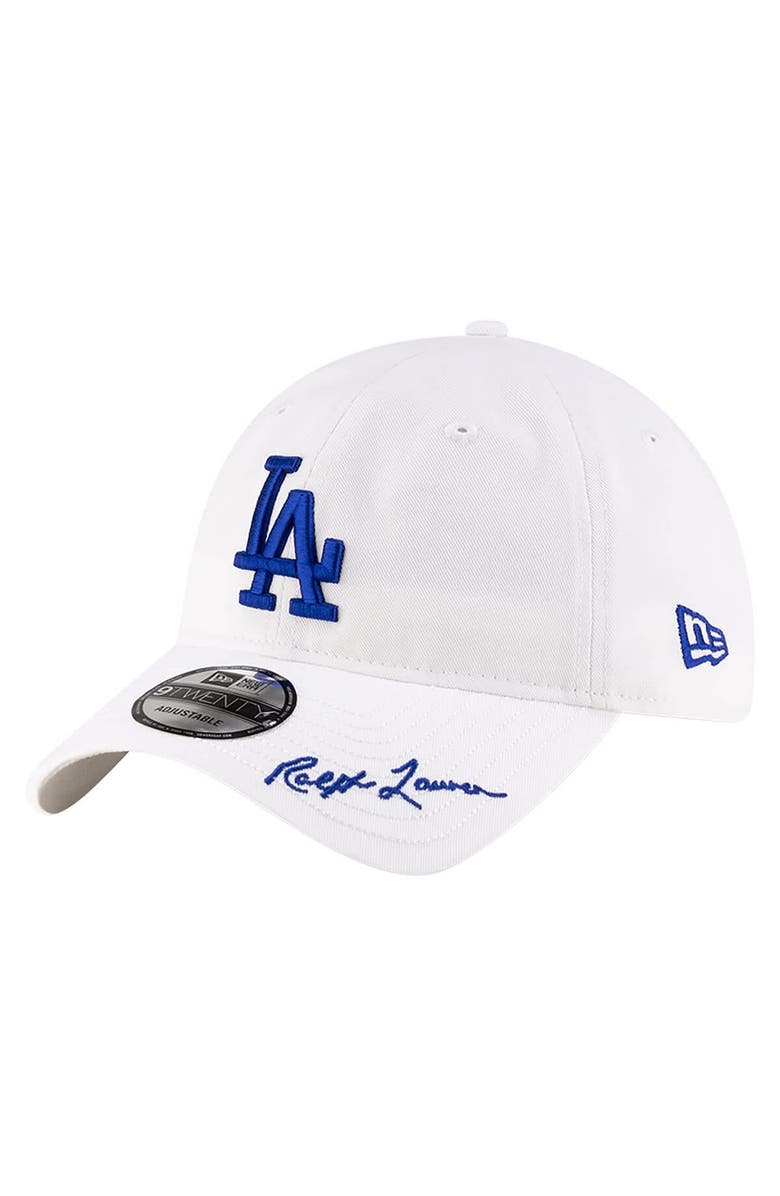 New Era Men's New Era Ralph Lauren x MLB  White Los Angeles Dodgers 9TWENTY Adjustable Hat, Main, color, White
