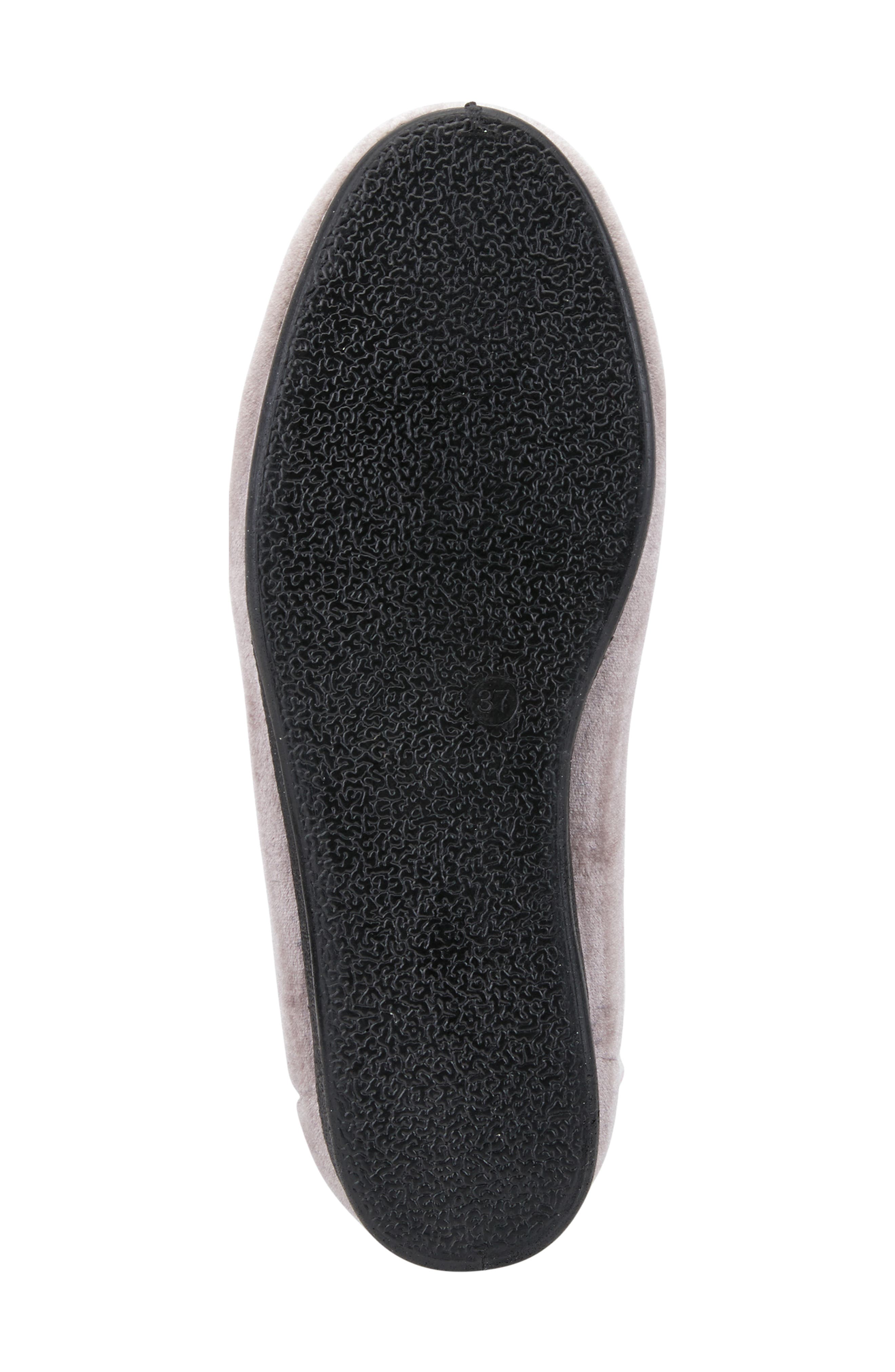 Flexus by Spring Step Roseloud Velvet Slipper, Alternate, color, Light Grey