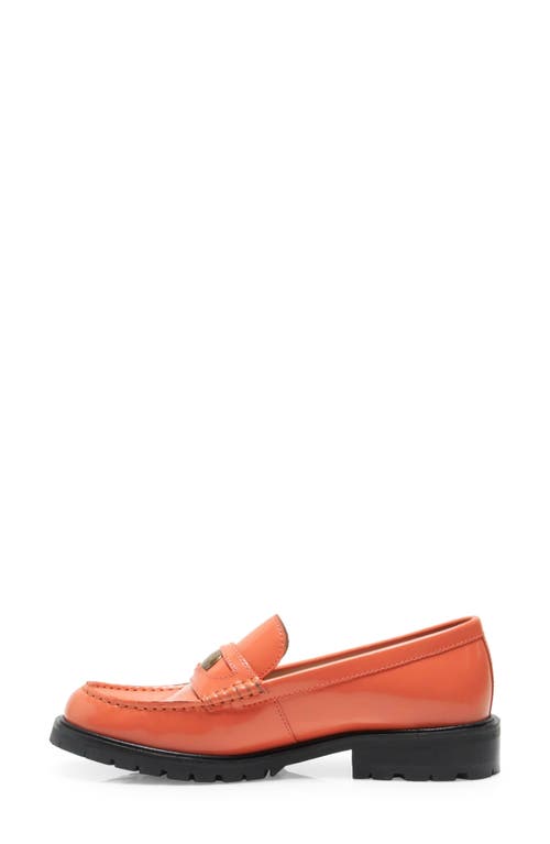 Free People Liv Penny Loafer In Coral Fusion