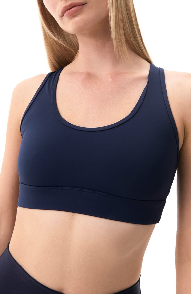 P.E Nation Rudimental Racerback Sports Bra, Main, color,