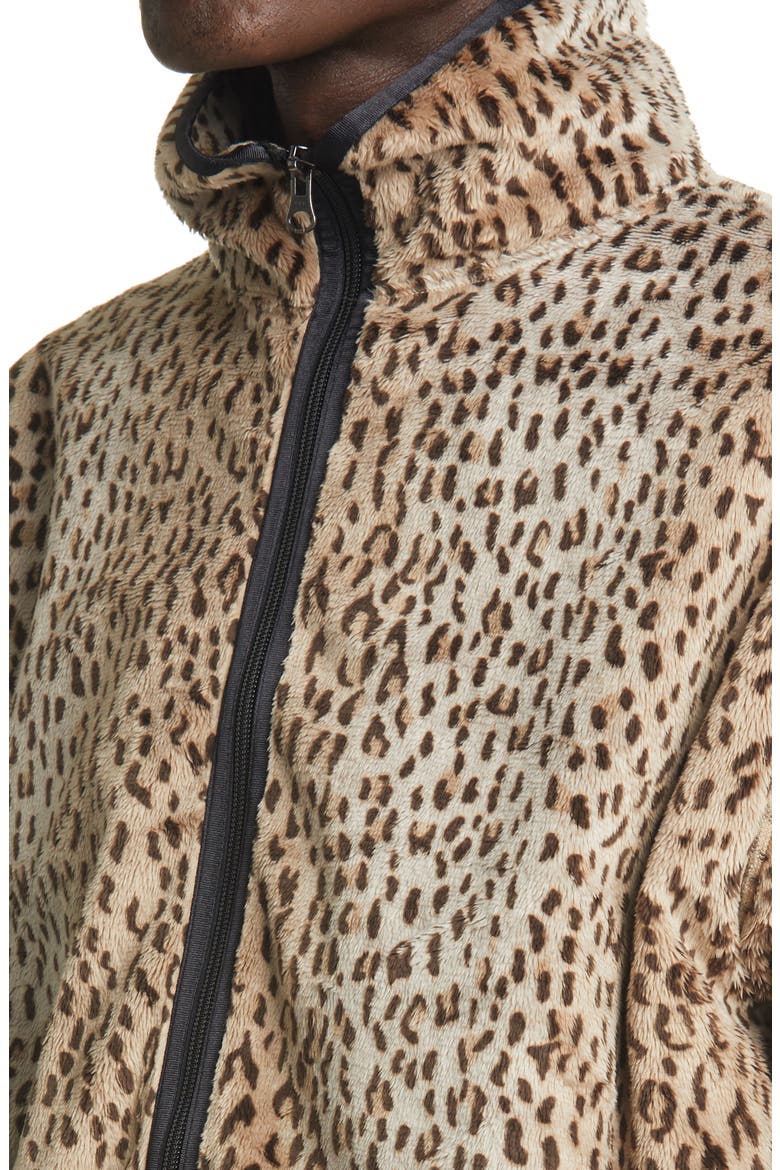 W.U. Leopard Faux Fur Jacket, Alternate, color, LEOPARD