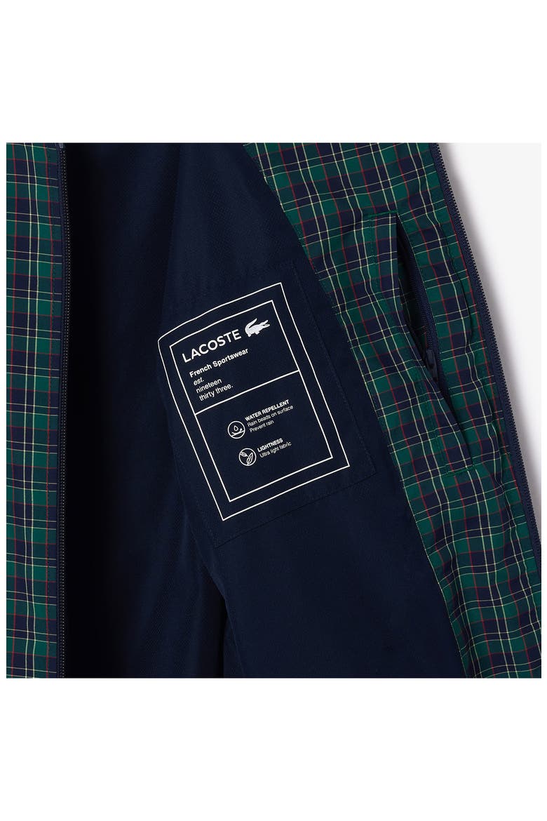 Plaid Water Repellent Bomber Jacket, Alternate, color, MARINE/ MULTICO
