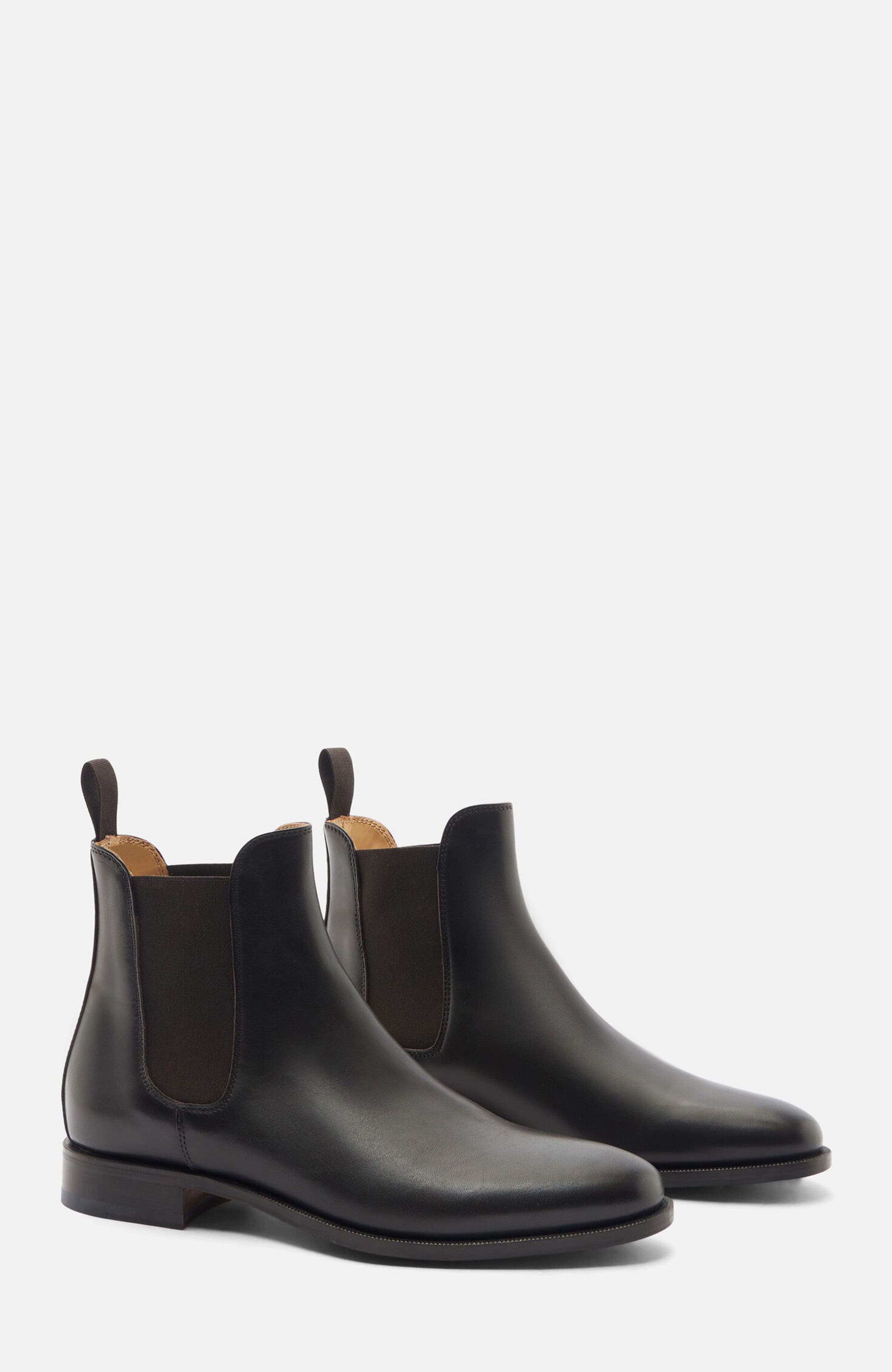 Giancarlo Chelsea Boots, Main, color, Dark Brown Calf