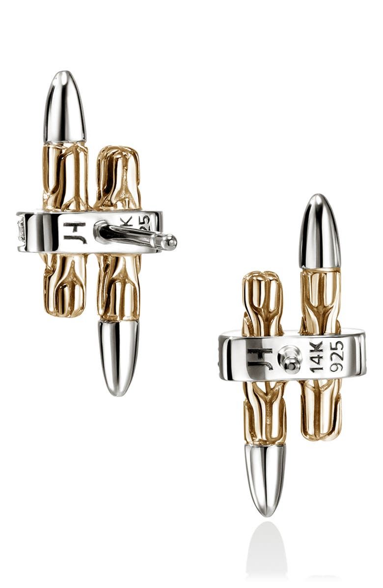 John Hardy Spear Stud Earrings, Alternate, color, Silver And Gold