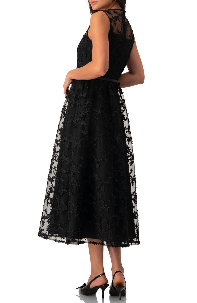 IVONNE Sleeveless Textured Maxi Dress, Alternate, color, Black