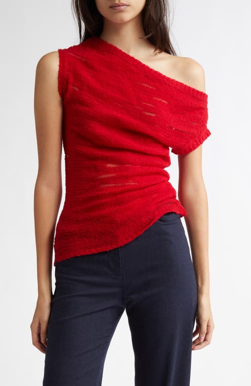 Paloma Wool Lareina Off the Shoulder Sweater in Red 