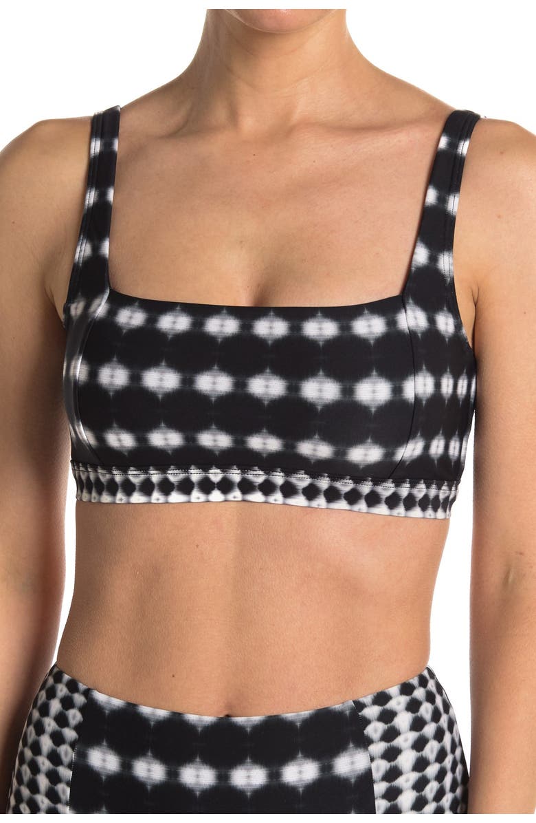 Sea Level Square Neck Printed Bikini Top, Main, color, 
