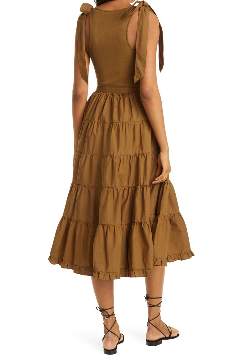 Hope Sleeveless Midi Dress, Alternate, color, TAPENADE