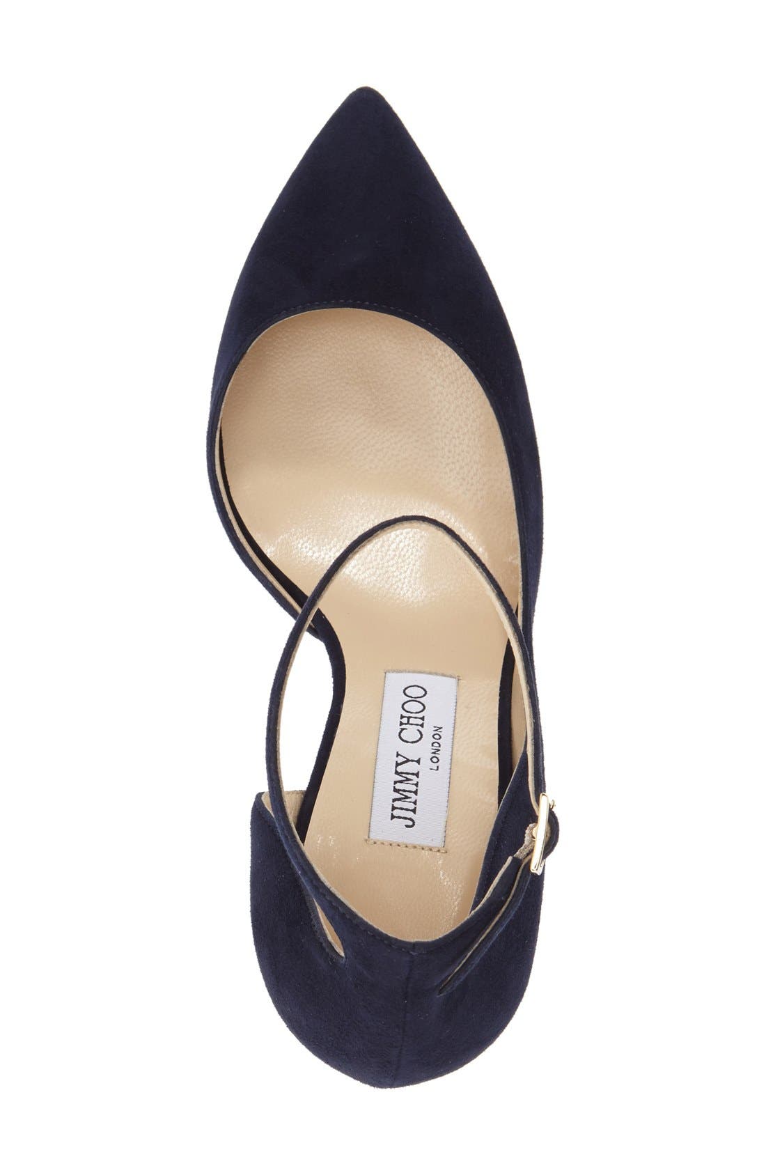 Jimmy Choo 'Lucy' Half d'Orsay Pointy Toe Pump, Alternate, color, 