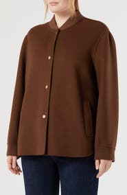 Marina Rinaldi Fertile Wool Blend Short Coat
