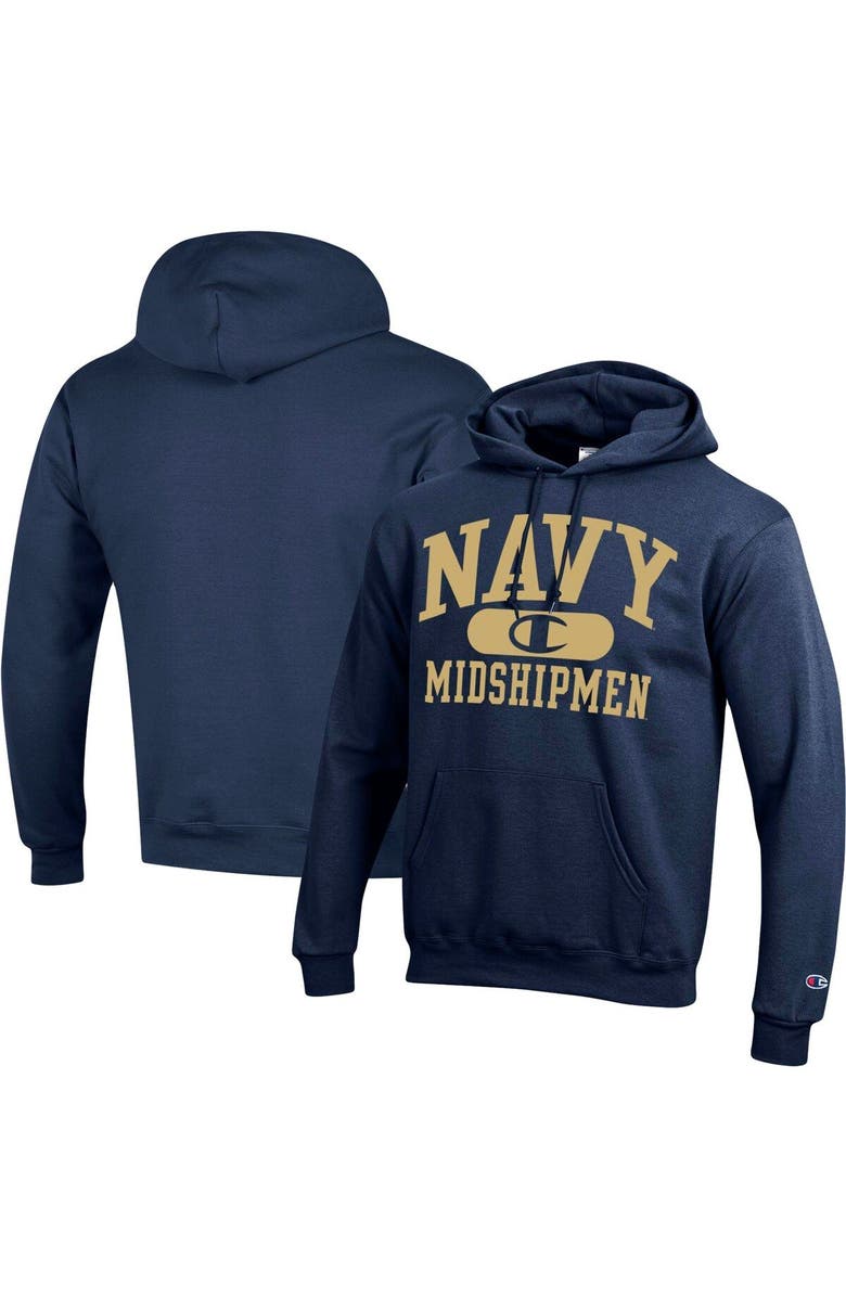 Champion Men's Champion Navy Navy Midshipmen Arch Pill Pullover Hoodie, Main, color, Navy