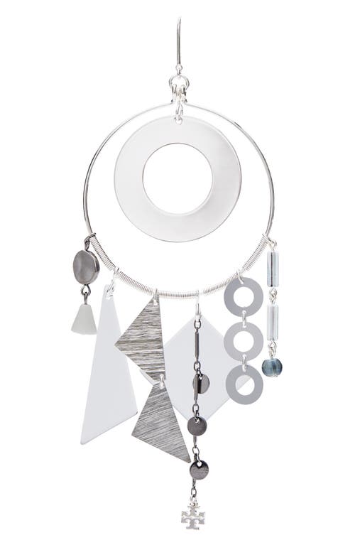 Tory Burch Galaxy Hoop Earrings In Metallic
