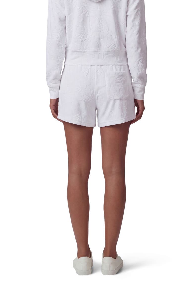 Womens Drawstring Terry Toweling Short, Alternate, color, WHITE