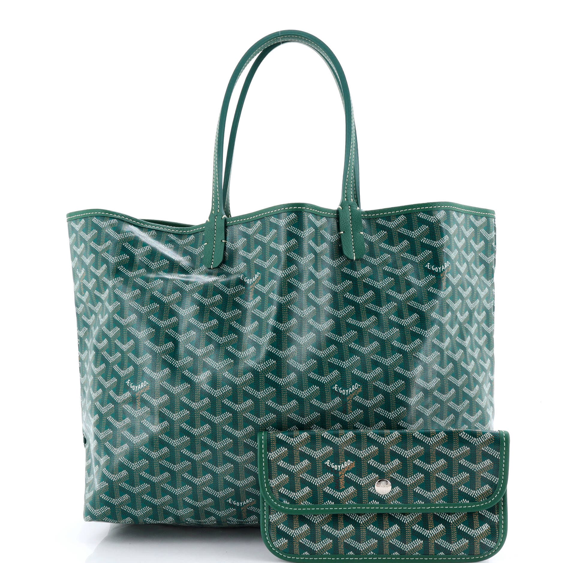 Pre-Owned Goyard Saint Louis Tote Coated Canvas PM, Alternate, color, Green