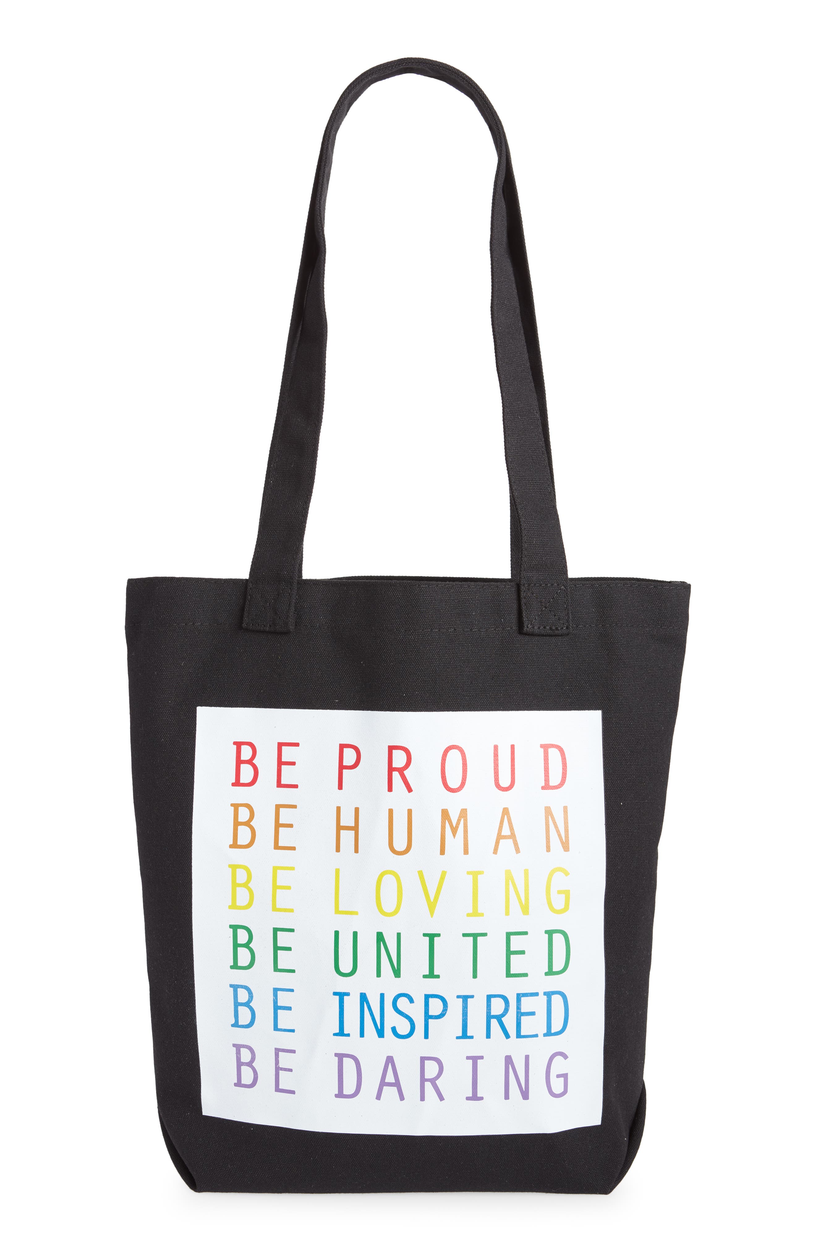 The Phluid Project Pride Canvas Tote, Main, color, 