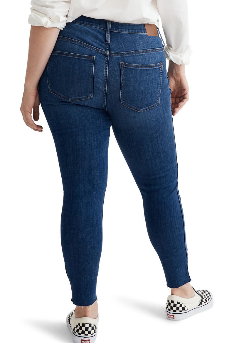 Button Front 10-Inch High Rise Skinny Jeans, Alternate, color, BRINVILLE WASH