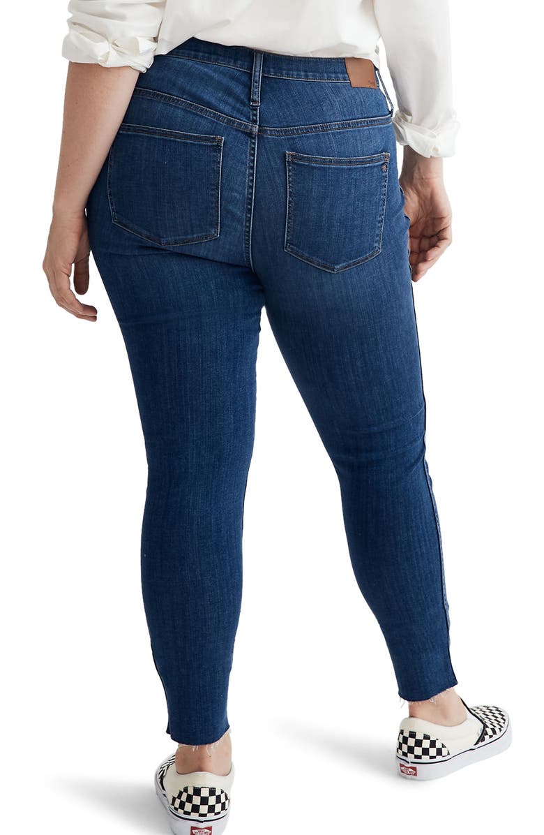 Madewell Button Front 10-Inch High Rise Skinny Jeans, Alternate, color, 